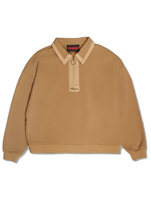 Pleasures Drift Zip Polo 'Tan'