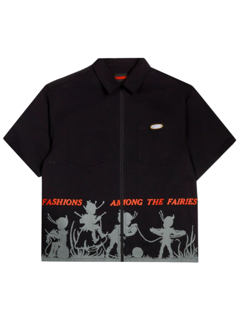 Pleasures Fairies Zip Shirt 'Black'