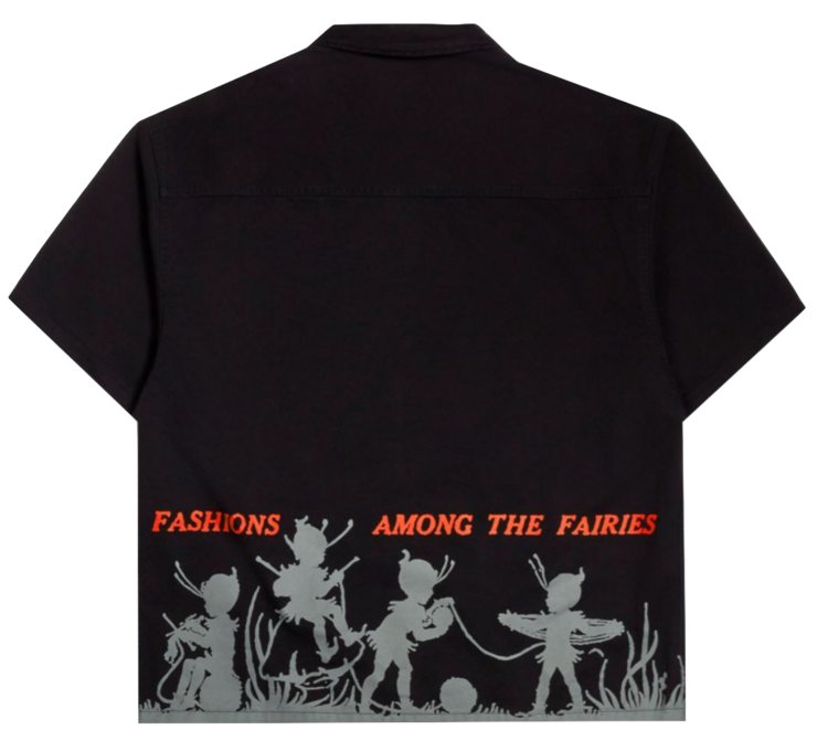 Pleasures Fairies Zip Shirt 'Black'