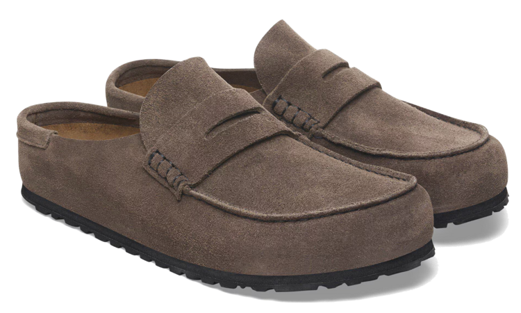 BIRKENSTOCK Naples Wrapped Suede 'Concrete Gray'