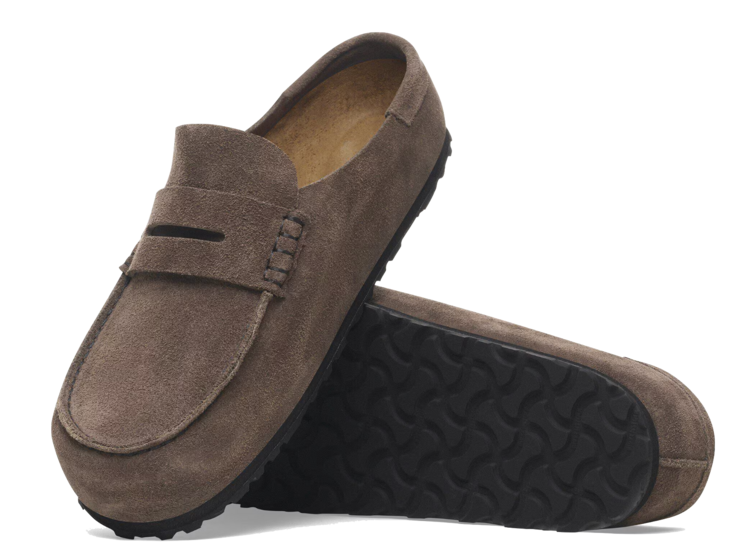 BIRKENSTOCK Naples Wrapped Suede 'Concrete Gray'