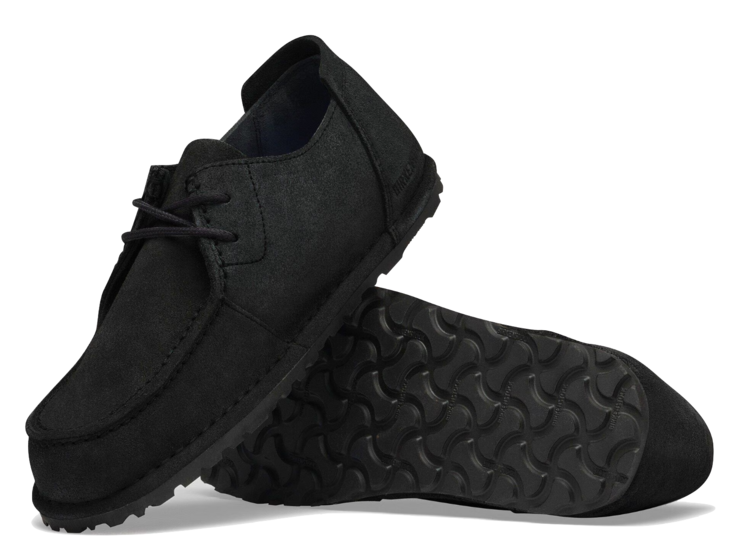 BIRKENSTOCK Utti Lace Suède Shoes 'Black'