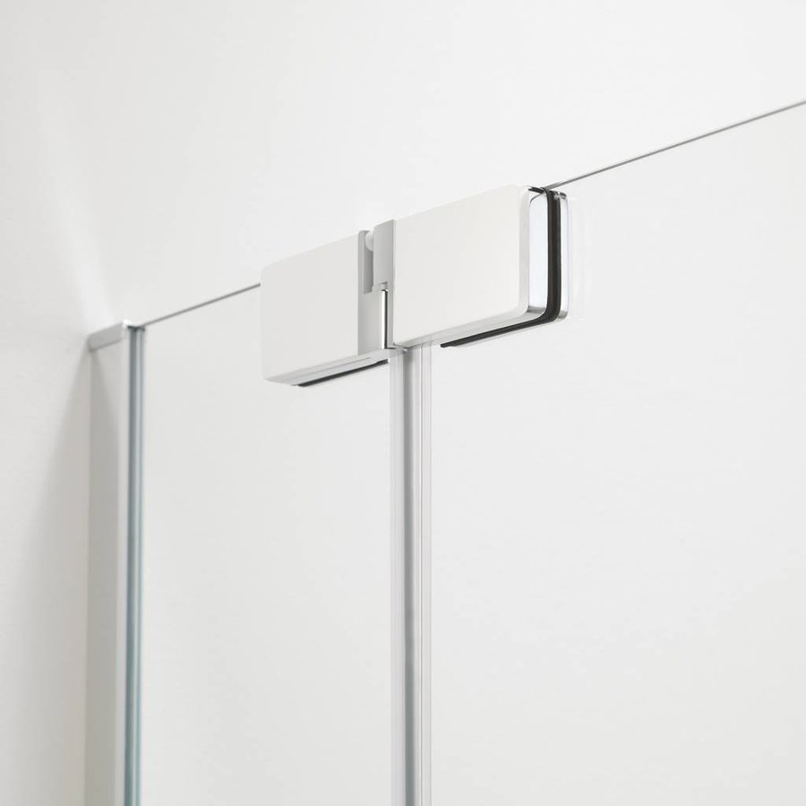 Douchecabine Custom 90X90 Cm Zilver Hoogglans 6Mm Veiligheidsglas