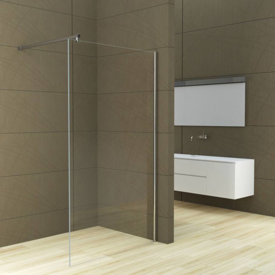 Inloopdouche Met Muurprofiel 130X200 Cm En 10 Mm Nano Anti Kalk Glas