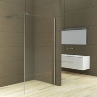 Inloopdouche Met Muurprofiel 90X200 Cm En 10 Mm Nano Anti Kalk Glas