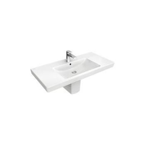 Villeroy & Boch Subway 2.0 Meubelwastafel 80x47 Cm. Met Kraangat Met Overloop Wit 