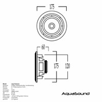 Speakerset Jazz Waterdicht Hitte Bestendig Vorstbestendig 40 Watt Wit Rond Ø 175 Mm