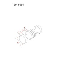 Losse Deurknop Type 3 Chroom