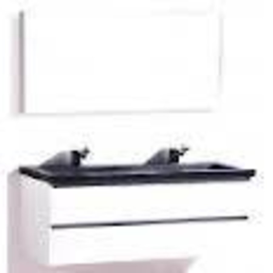 Badmeubel 100 cm Trend Stone Hoogglans Wit of Hoogglans Antraciet