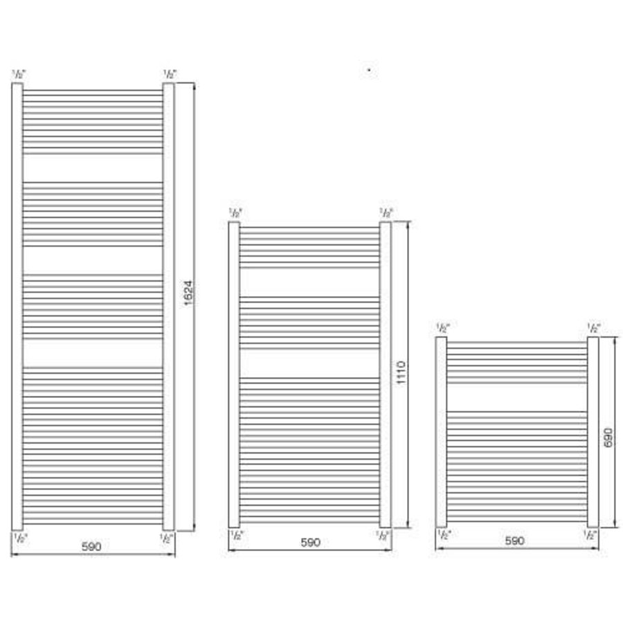 Radiator Gita 50x69 Wit