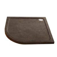 Hardstenen douchebak 90x90x5 cm kwartrond radius 55 cm