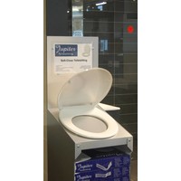 Toiletzitting soft-close wit met RVS scharnieren en Quick-release