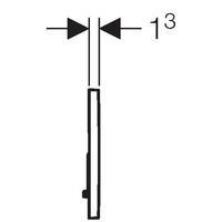 Sigma 01 drukplaat wit voor de UP300 / UP320 / UP720 inbouwreservoir