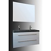 Badmeubel Compact Stone 100cm Hoogglans Wit of Hoogglans Antraciet