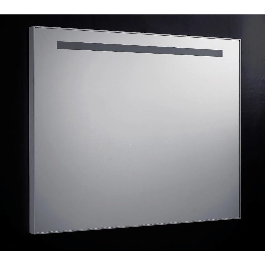 Spiegel 80cm Aluminium met TL Verlichting en schakelaar