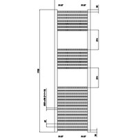 Design radiator Mega 60x170 cm wit Outlet