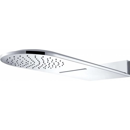 Luxe Wand-Hoofddouche met Waterval 25X60 Chroom 