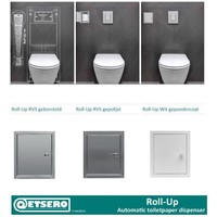 Roll-up automatische Toiletpapier Inbouw (voor 6 rollen)