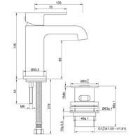 Eriu Wastafelmengkraan + Clickwaste Chroom