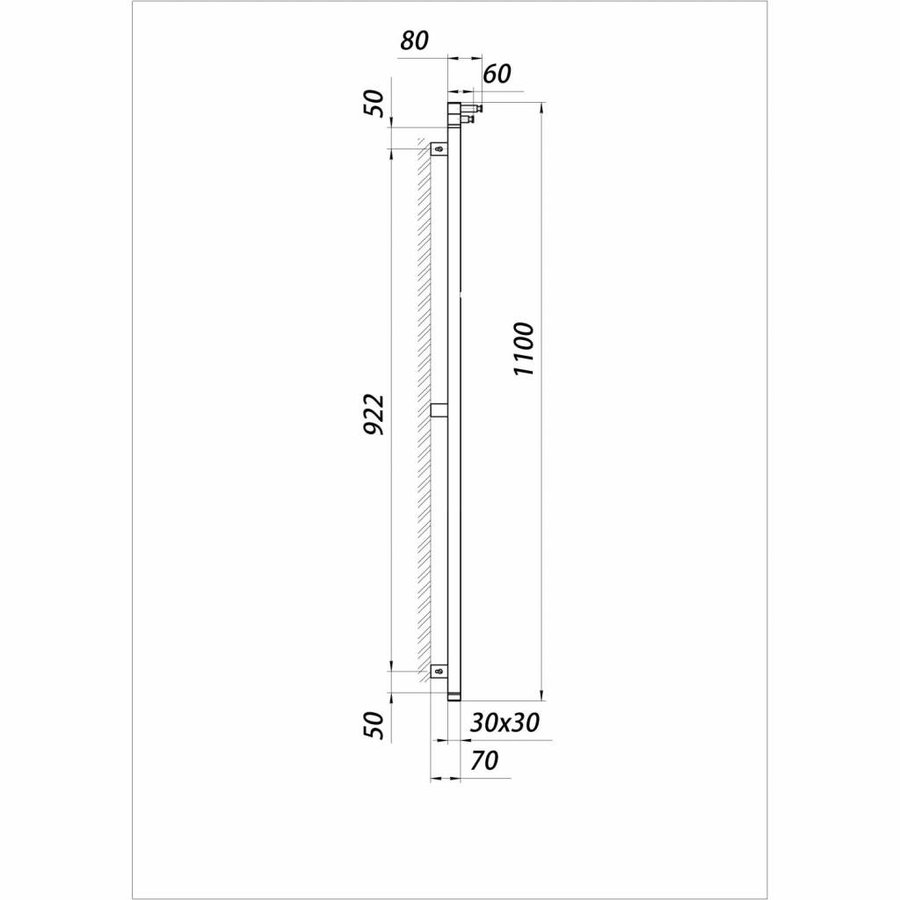 Elektrische Radiator Sting Round In 3 Maten Rvs Geborsteld Of Gepolijst