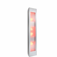 Sunshower UV en Infrarood Combi White Opbouwapparaat 29x144x22.8 cm Aluminium