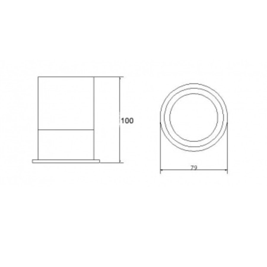 Flora Vrijstaande Tandenborstelhouder Chroom