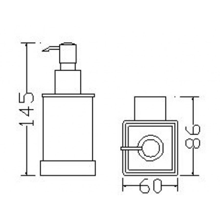Eros Zeepdispenser Chroom