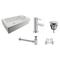 Mini Chepri Fonteinset Compleet 36X18X9 Cm Links/Rechts Wit