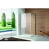 Douchecabine Quadra zijwand 80/90/100x200 cm met deur 90/100/120/140x200 cm