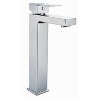 Hoge wastafelkraan vierkant