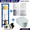 Wisa XS Toiletset 41 Wiesbaden Arco diepspoel met Argos/Delos drukplaat