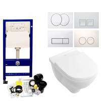 Up100 Toiletset 10 Villeroy & Boch O.Novo Met Delta Drukplaat