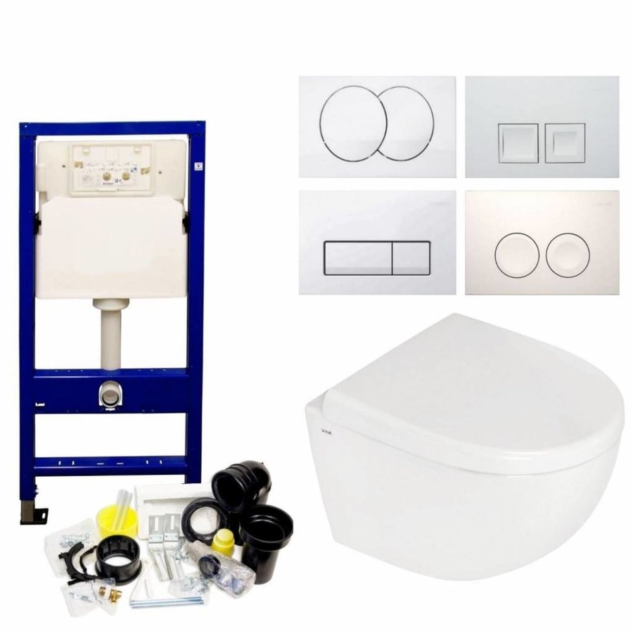 Up100 Toiletset 23 Megadump Zero Compact Met Bril En Drukplaat