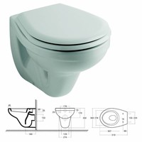 XS Toiletset 05 Sphinx Econ 2 met Argos/Delos drukplaat