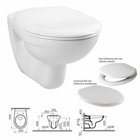 Up320 Toiletset 03 Megasplash Basic Smart Met Bril En Drukplaat