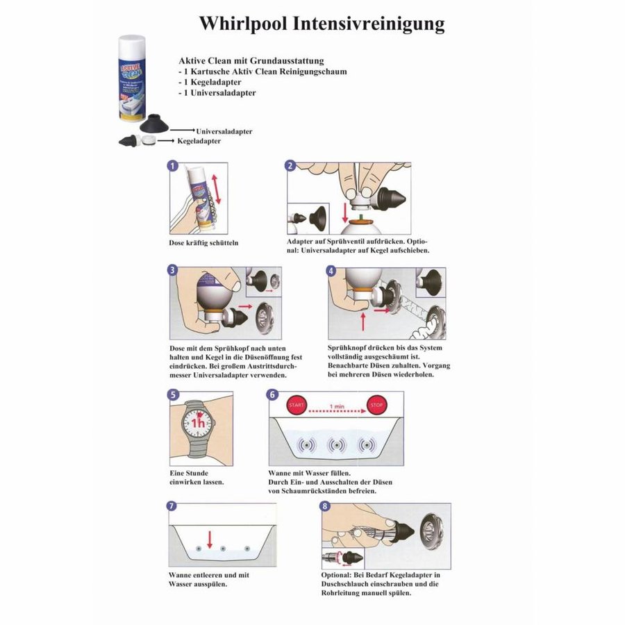 Intensief Whirlpool Reiningsschuim