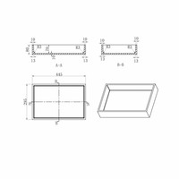 Inbouwnis 44.5x29.5x8 cm (in 3 kleuren verkrijgbaar)