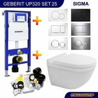 Up320 Toiletset 25 Duravit Starck 3.0 Met Bril En Drukplaat