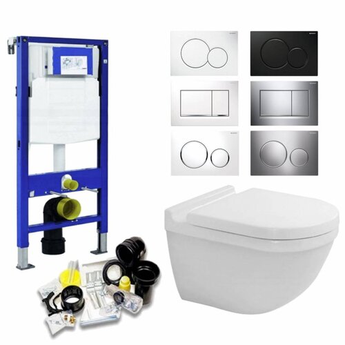Up320 Toiletset 25 Duravit Starck 3.0 Met Bril En Drukplaat 