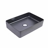 Waskom Liber Opzet Model Rechthoek 35X50X14.5Cm Zwart