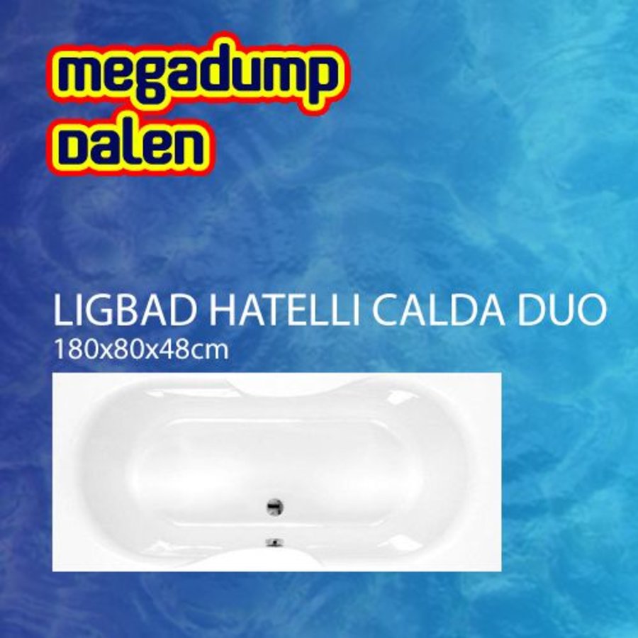 Ligbad Hatelli Calda duo 180x80x48 cm