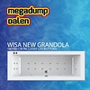 Wisa New Grandola whirlpool 180x80x60/65 cm inclusief LED buttons