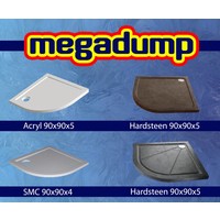 1/4 R.Douchecabine Ls 900X900X2000 Chroom 8Mm Nano