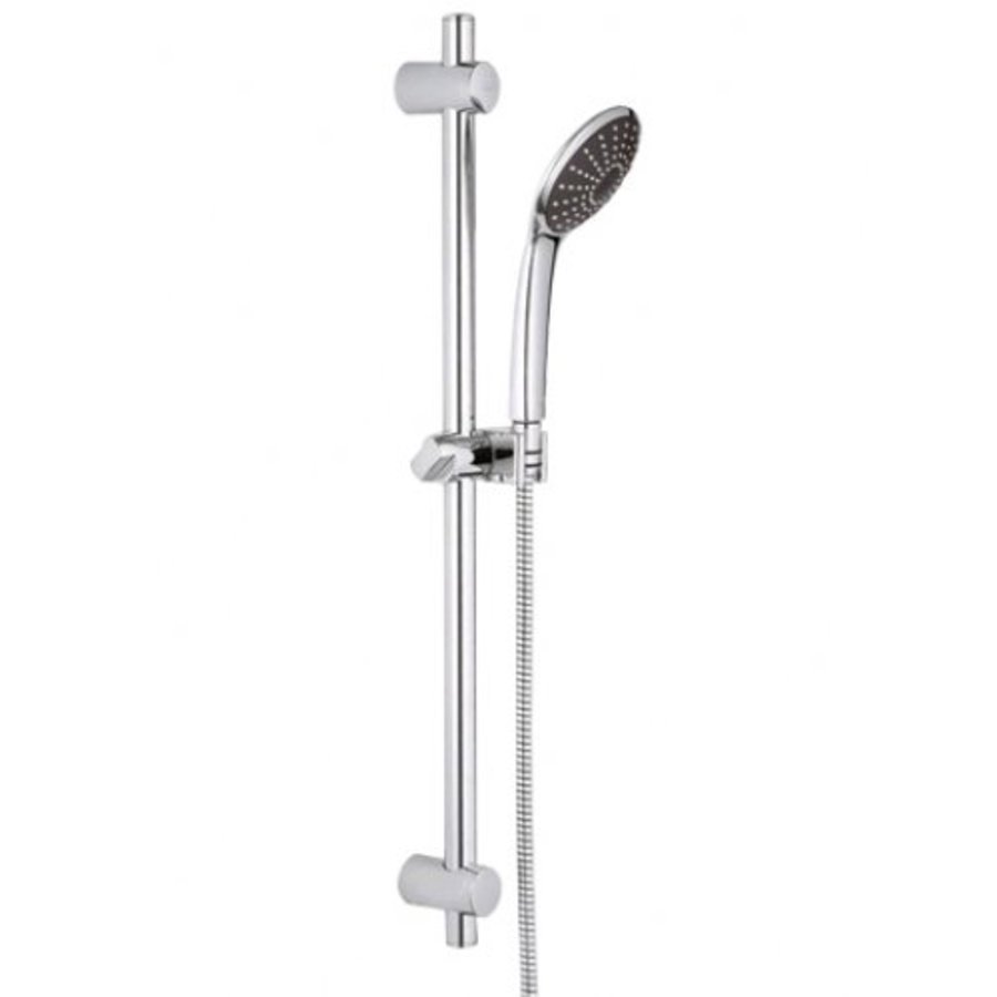 Vitalio Joy 1 glijstangset met handdouche 1 stand doucheslang 175cm glijstang chroom