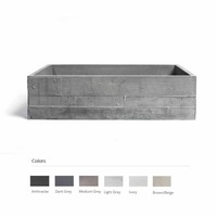 Opzet Wastafel In Vivo Beton 58.5x38.5x16 cm (6 Kleuren)