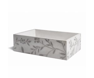 Opzet wastafel ombra beton 53x38x16 cm licht grijs met donker