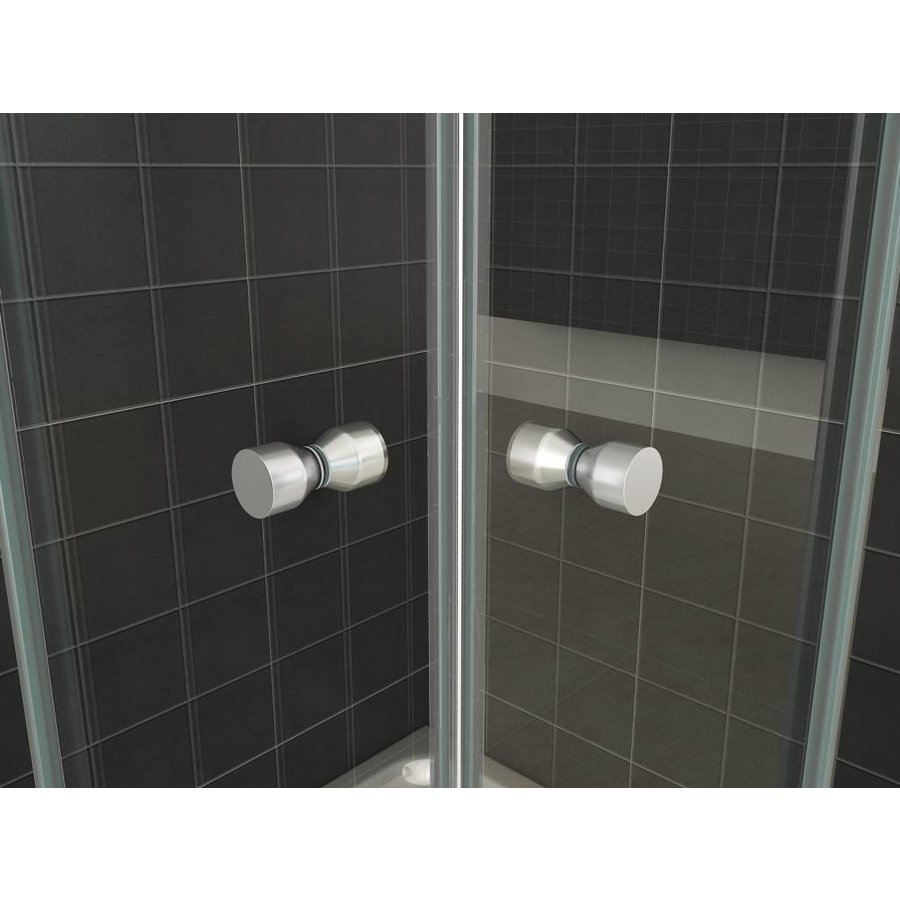 Wiesbaden eco hoekinstap douchecabine 5mm 800x800x1900 helder glas