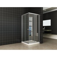 Wiesbaden eco hoekinstap douchecabine 5mm 900x900x1900 helder glas