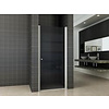 Douchecabine met Deur 8mm en Vaste wand 10mm NANO Rookglas (verschillende opties)