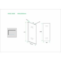 Inloopdouche + Muurprofiel 10mm NANO Glas (Alle Maten) x 200cm